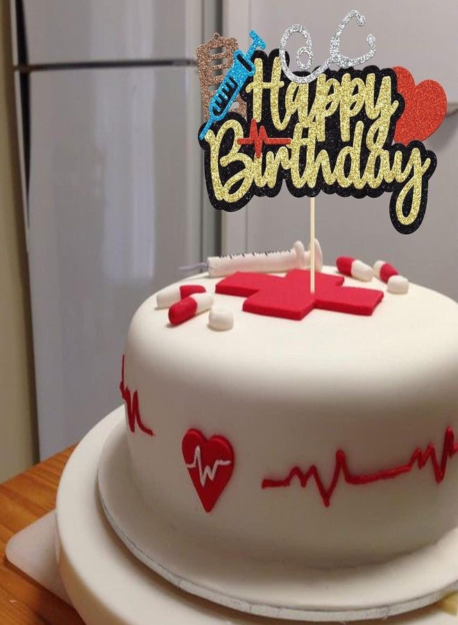 Confetti! Glitter Nurse Happy Birthday Cake Topper - Doctor Nurse Themed Cake Decorations - Celebrate with Style! - Image 5